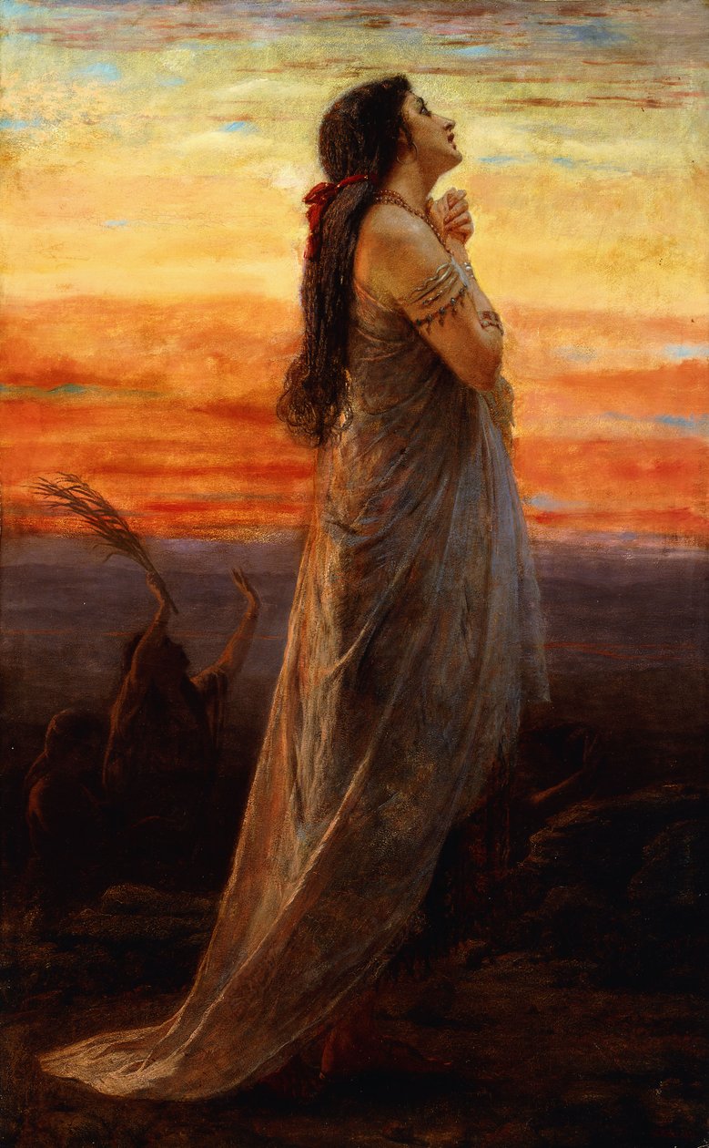 Jeftas dotters klagan, 1871 av George Elgar Hicks