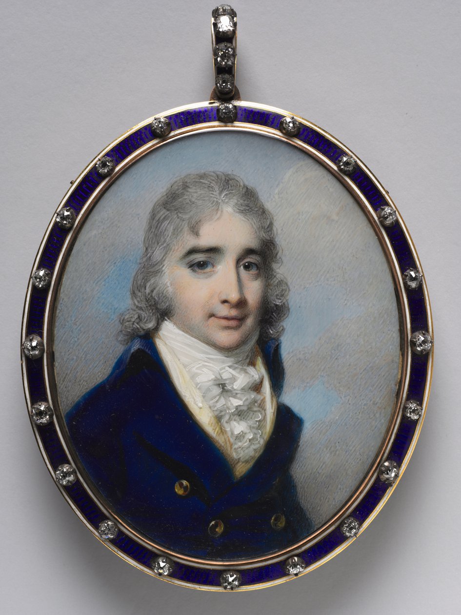 Porträtt av en man, ca. 1800. av George Engleheart