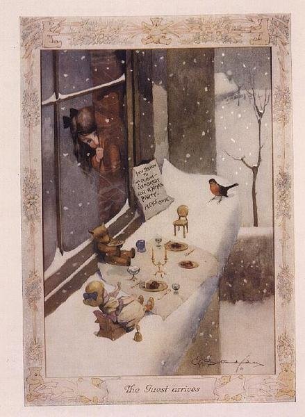 Gästen anländer, från "The Graphic Christmas Number" av George Ernest Studdy