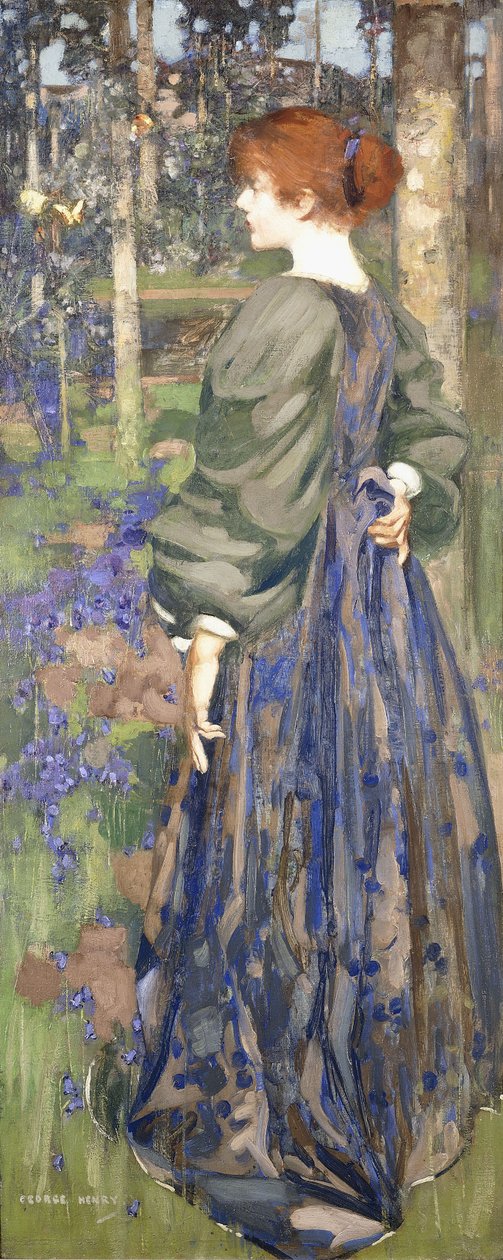 I Bluebell Wood av George F. Henry