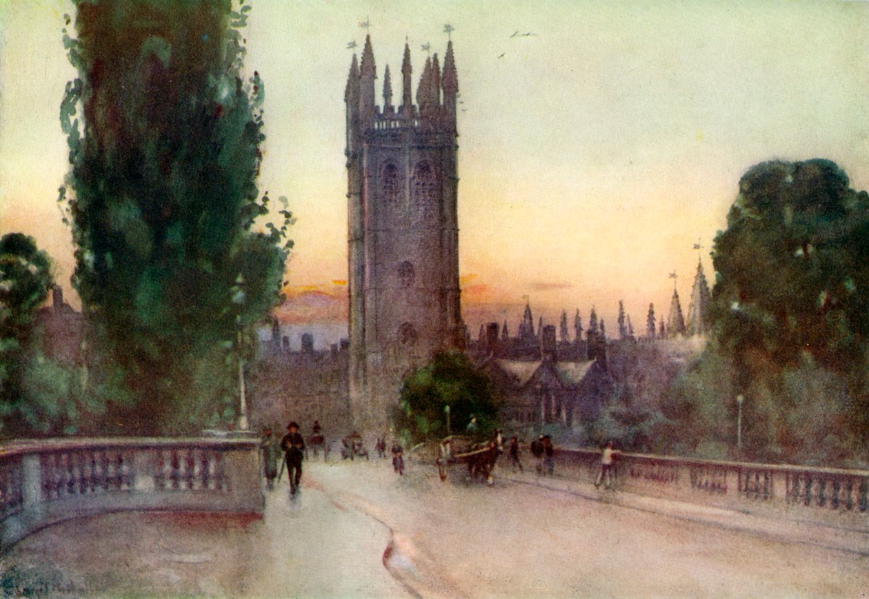 Magdalens klocktorn, Oxford, Oxfordshire, 1924-1926 av George F Nicholls