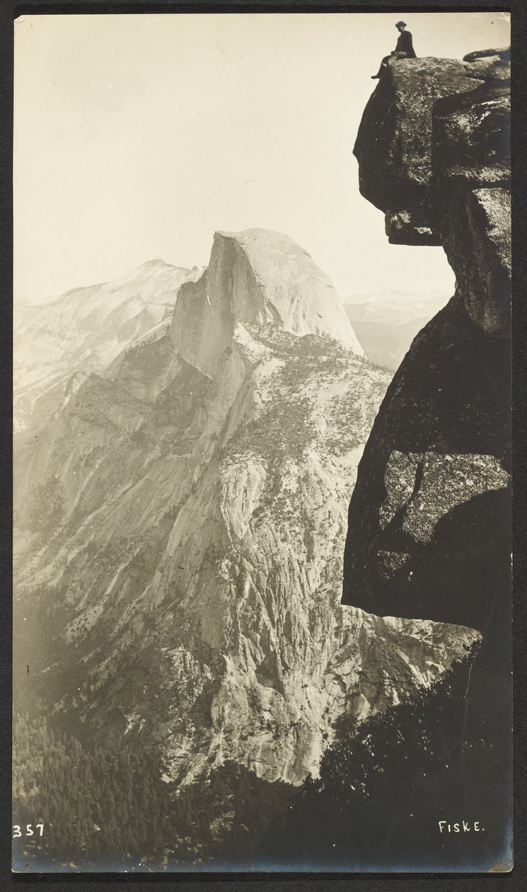 Glacier Point (3200 fot) och Half Dome (5000 fot) av George Fiske