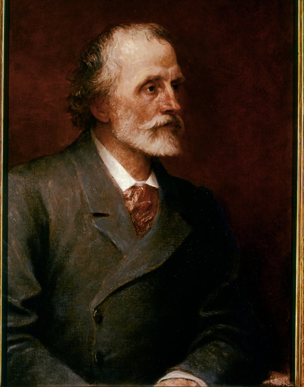 George MEREDITH, Porträtt 1893 (olja på duk) av George Frederic Watts