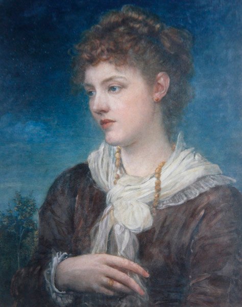 Porträtt av Calliope Coronio, ca 1880 (olja på duk) av George Frederic Watts