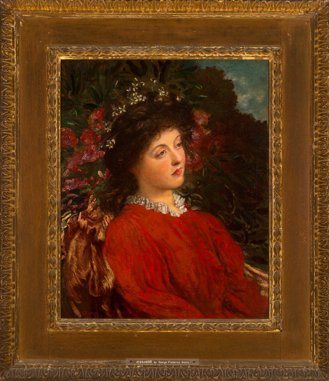 Porträtt av Eveleen Tennant (senare Mrs F.W.H. Myers) 1876 (olja på duk) av George Frederic Watts