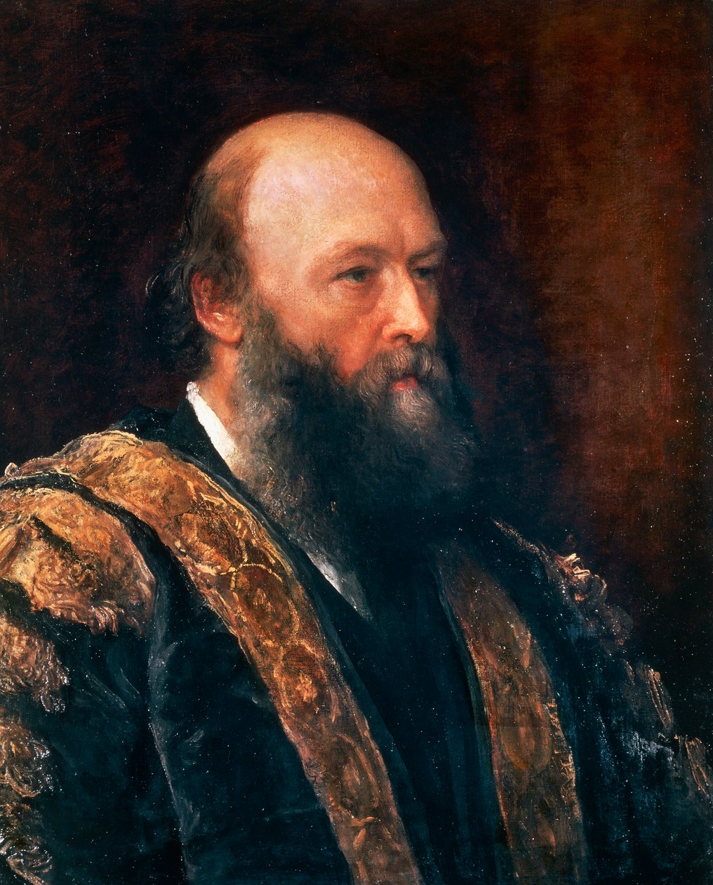 Porträtt av Robert Arthur Talbot Gascoyne-Cecil, tredje markis av Salisbury (Hatfield av George Frederic Watts