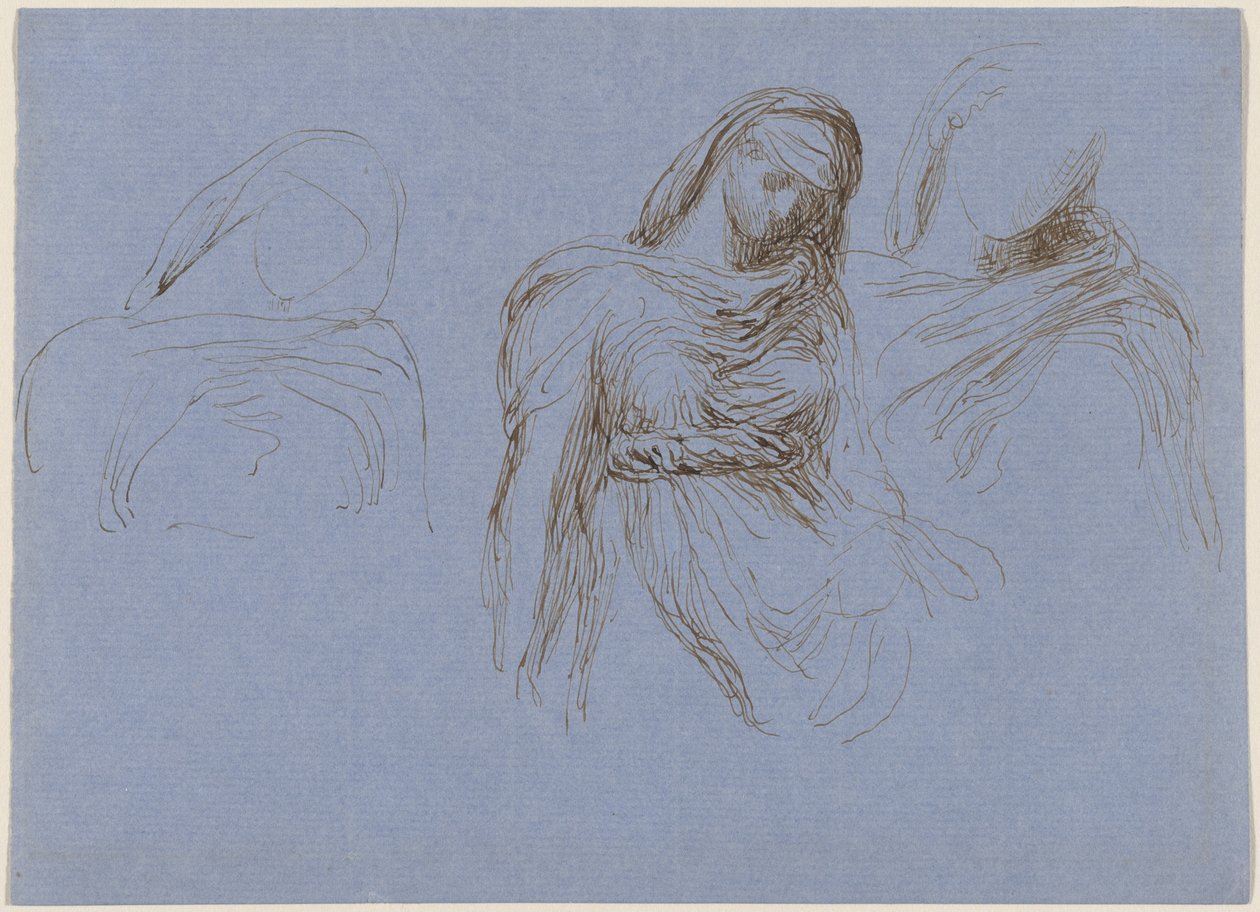 Study of Death för "Time and Death" av George Frederic Watts