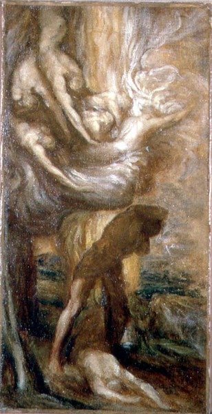 The Curse of Cain (olja på duk) av George Frederic Watts