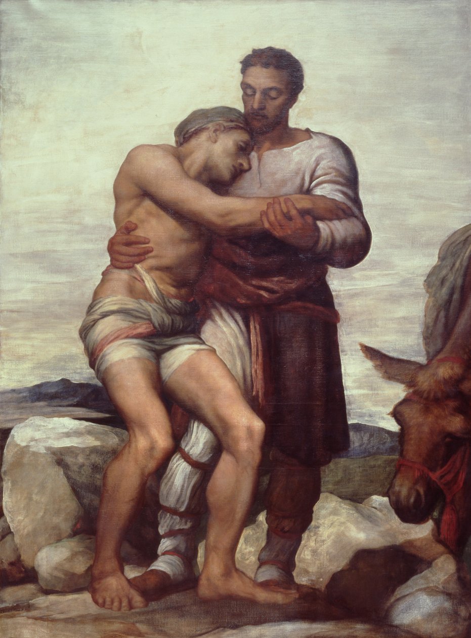 Den barmhärtige samariten av George Frederic Watts
