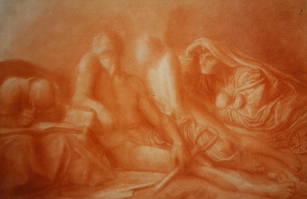 Folket som satt i mörkret av George Frederic Watts