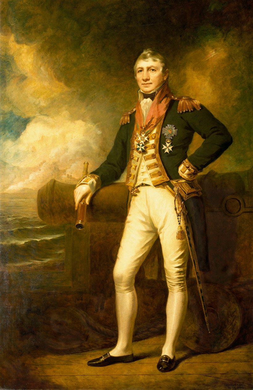 Amiral Sir David Milne (1763-1845) av George Frederick Clarke