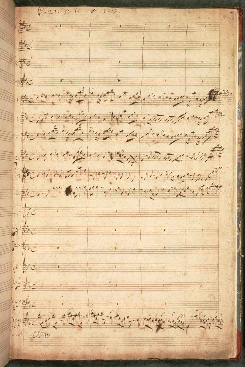 R.M.20.h.5 f18 Originalmusik till kröningshymnen för George II och drottning Caroline av George Frederick Handel