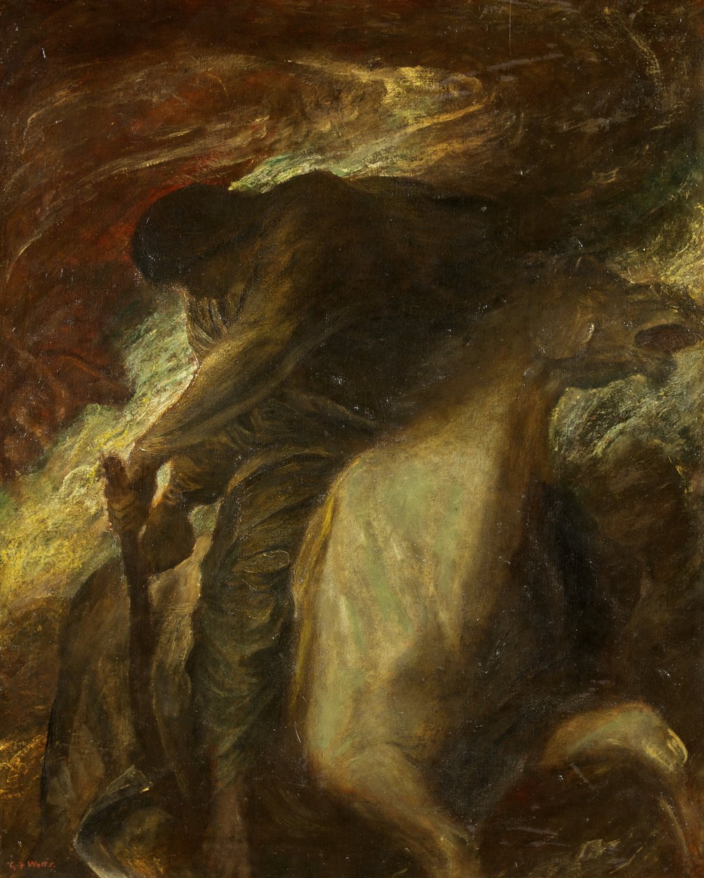 Death and the Pale Horse, ca 1878 (olja på duk) av George Frederick Watts