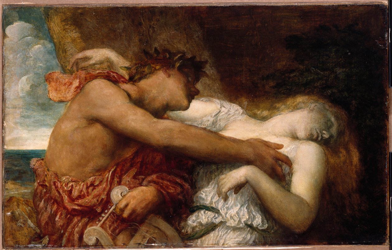 Orfeus och Eurydike, ca 1870 av George Frederick Watts