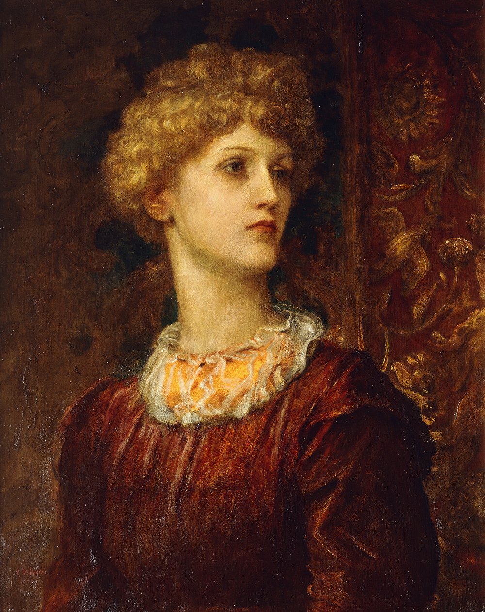 Porträtt av Dorothy Dene, bystlängd, av George Frederick Watts