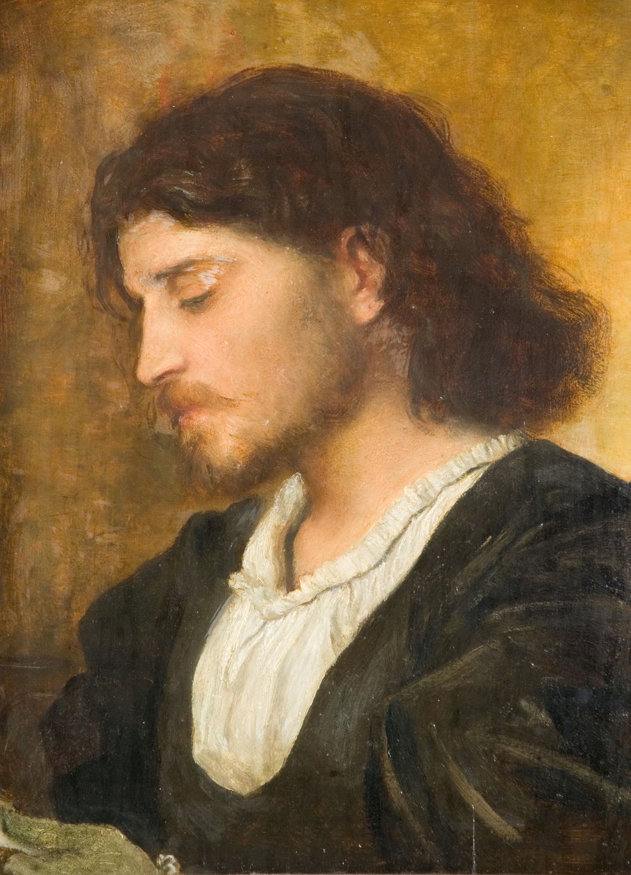 Studie av Gennaro, en venetiansk adelsman, 1840-1890. av George Frederick Watts