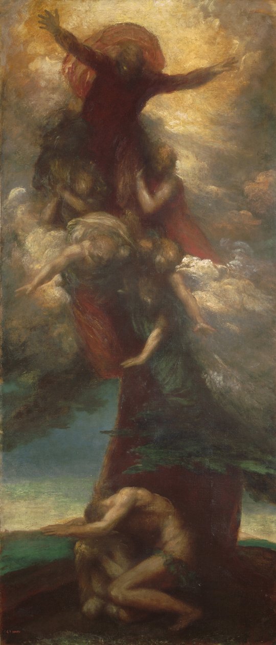 Fördömelsen av Adam och Eva, c.1873-98 av George Frederick Watts