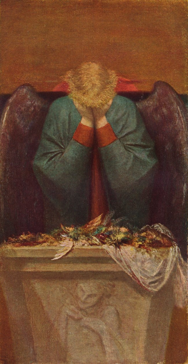 Den sorgsande ängeln, c1837-1903, 1903 av George Frederick Watts
