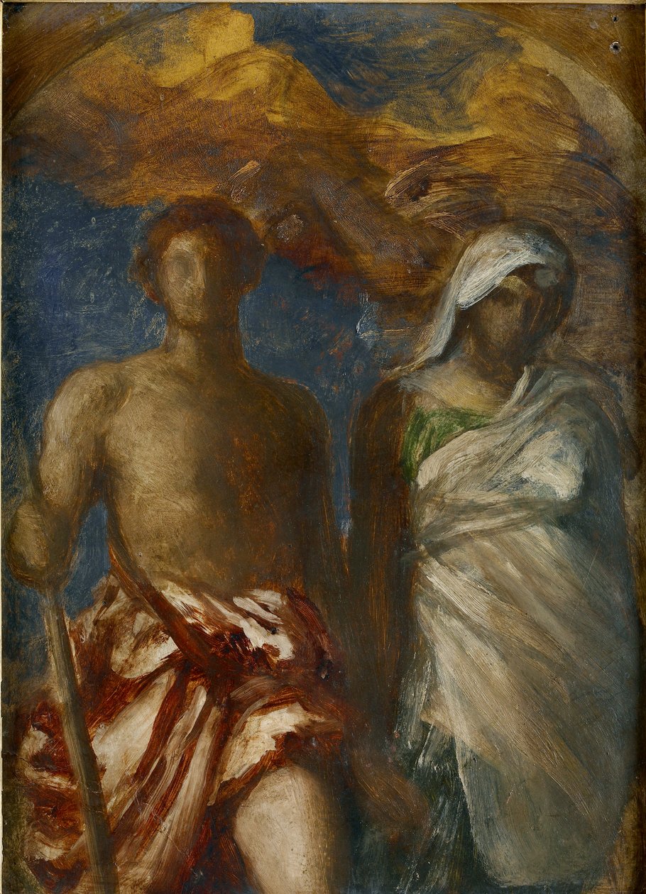 Tid och död, c1868 av George Frederick Watts