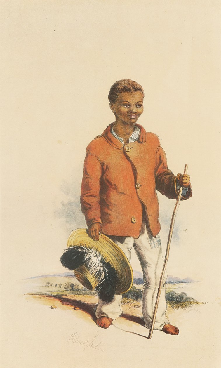 Karl Julius är en hottentotsk herdepojke av George French Angas