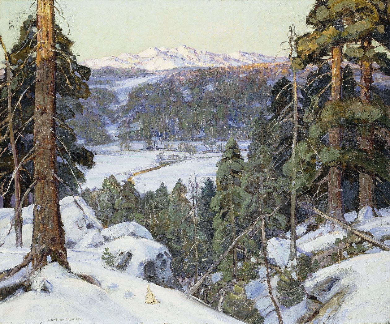 Tallar på vintern av George Gardner Symons
