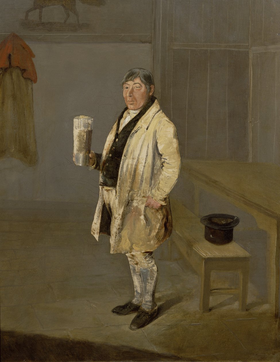 Porträtt av en kusk från Bramham Park, Yorkshire, identifierad som William Fox, ca 1822 (olja på duk) av George Garrard
