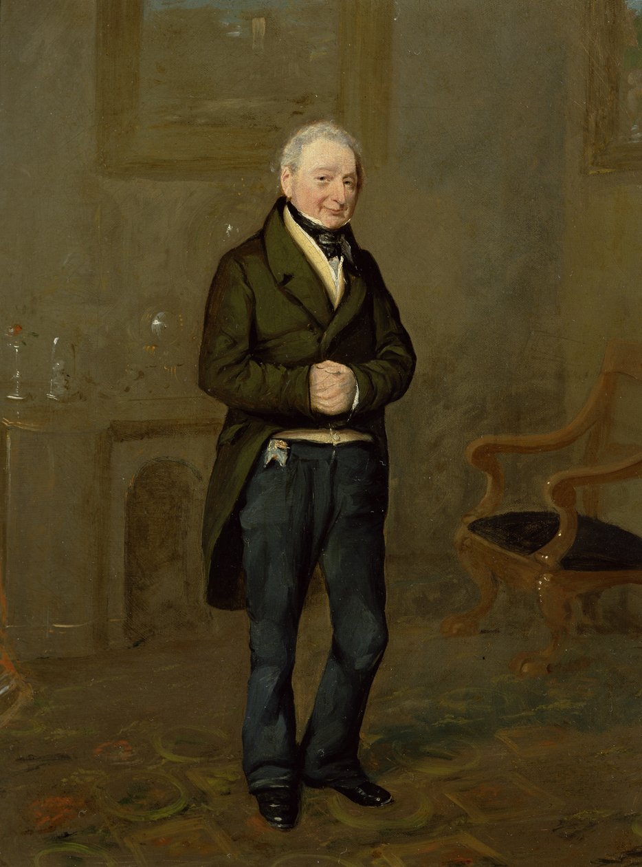 Portrait of a Household Steward of Bramham Park, Yorkshire, identifierad som John Pollock (1769-1837), ca 1822 (olja på duk) av George Garrard