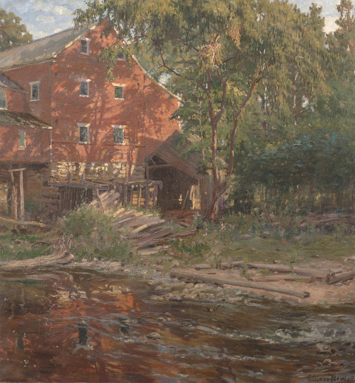 The Red Mill, ca 1916 (olja på duk) av George Glenn Newell