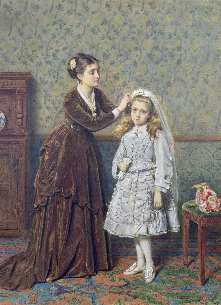 Hennes första nattvard av George Goodwin Kilburne