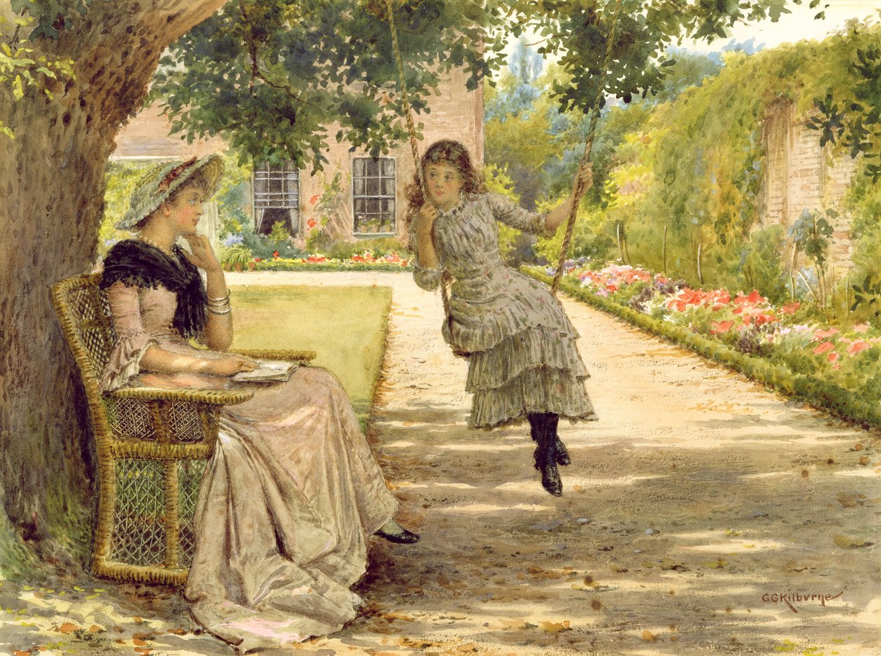 I trädgården av George Goodwin Kilburne