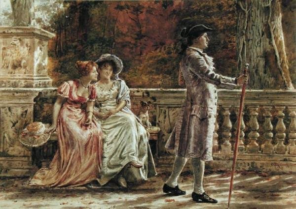Göra ett intryck (penna och akvarell på papper) av George Goodwin Kilburne