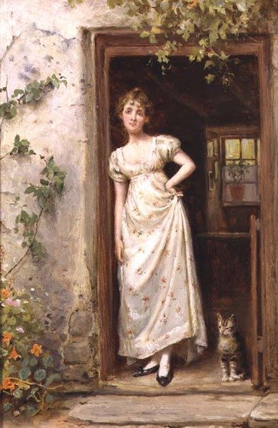 Dörren till stugan av George Goodwin Kilburne