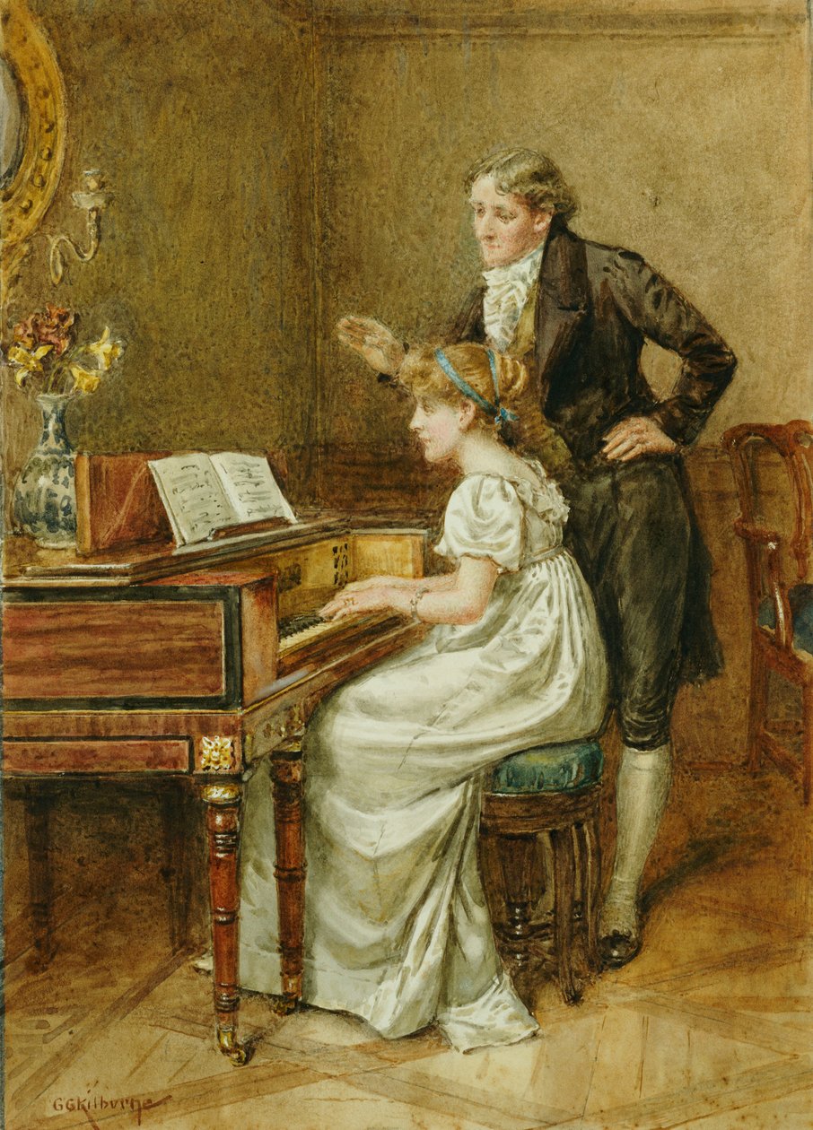 Musikmästaren av George Goodwin Kilburne