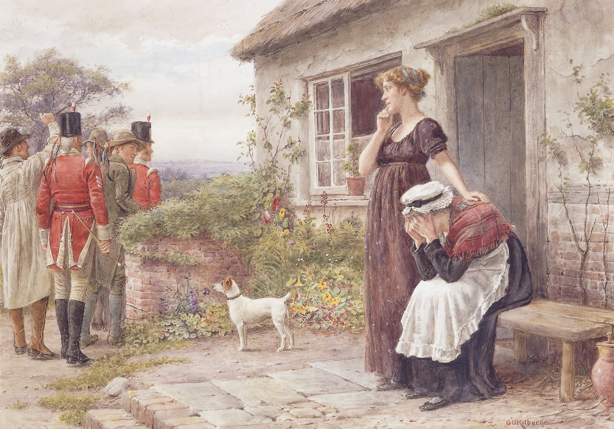 Pressgänget, av George Goodwin Kilburne