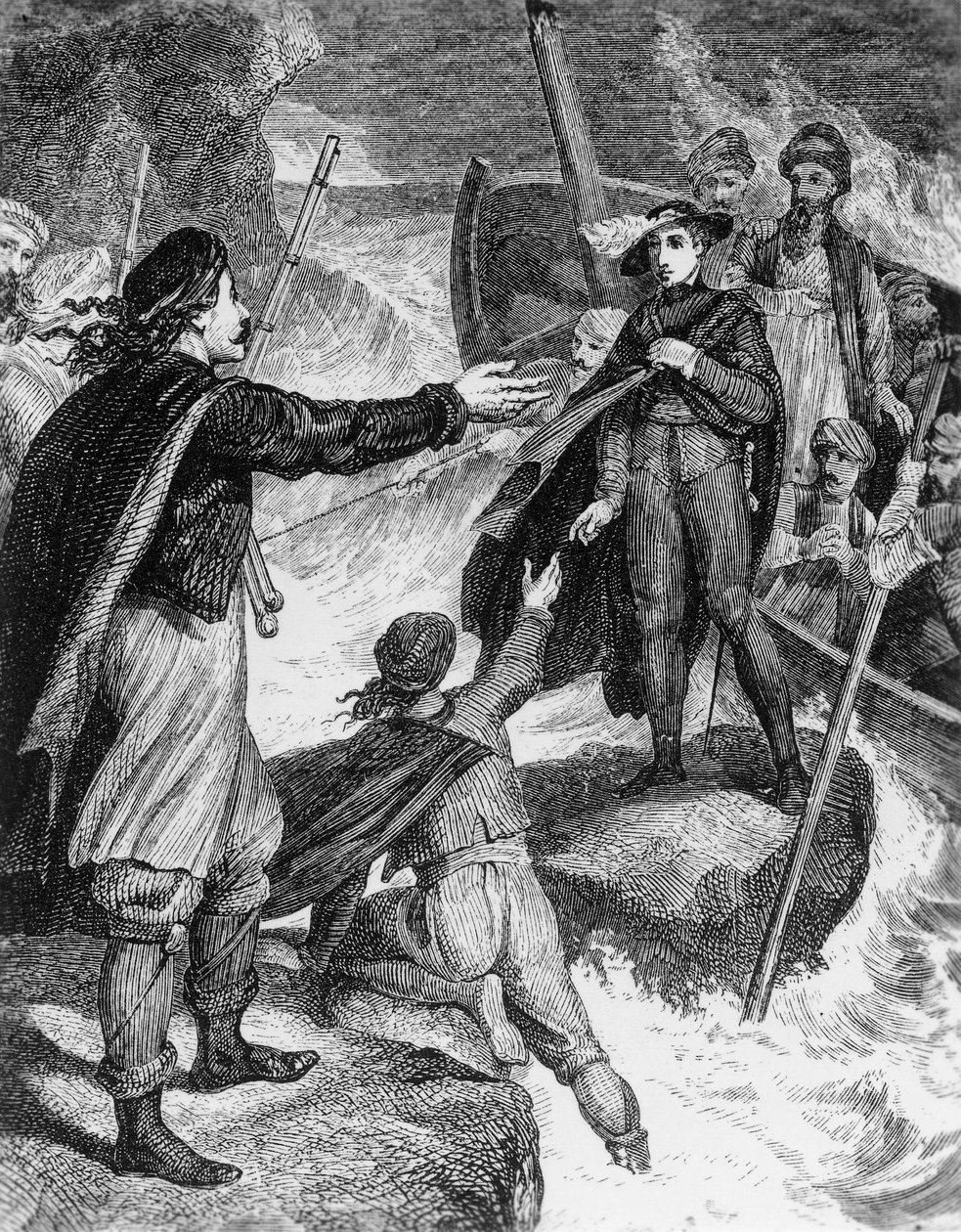 Illustration från verk av George Gordon Byron (1788-1824), gravyr, från Lord Byrons samlade verk av George Gordon Byron