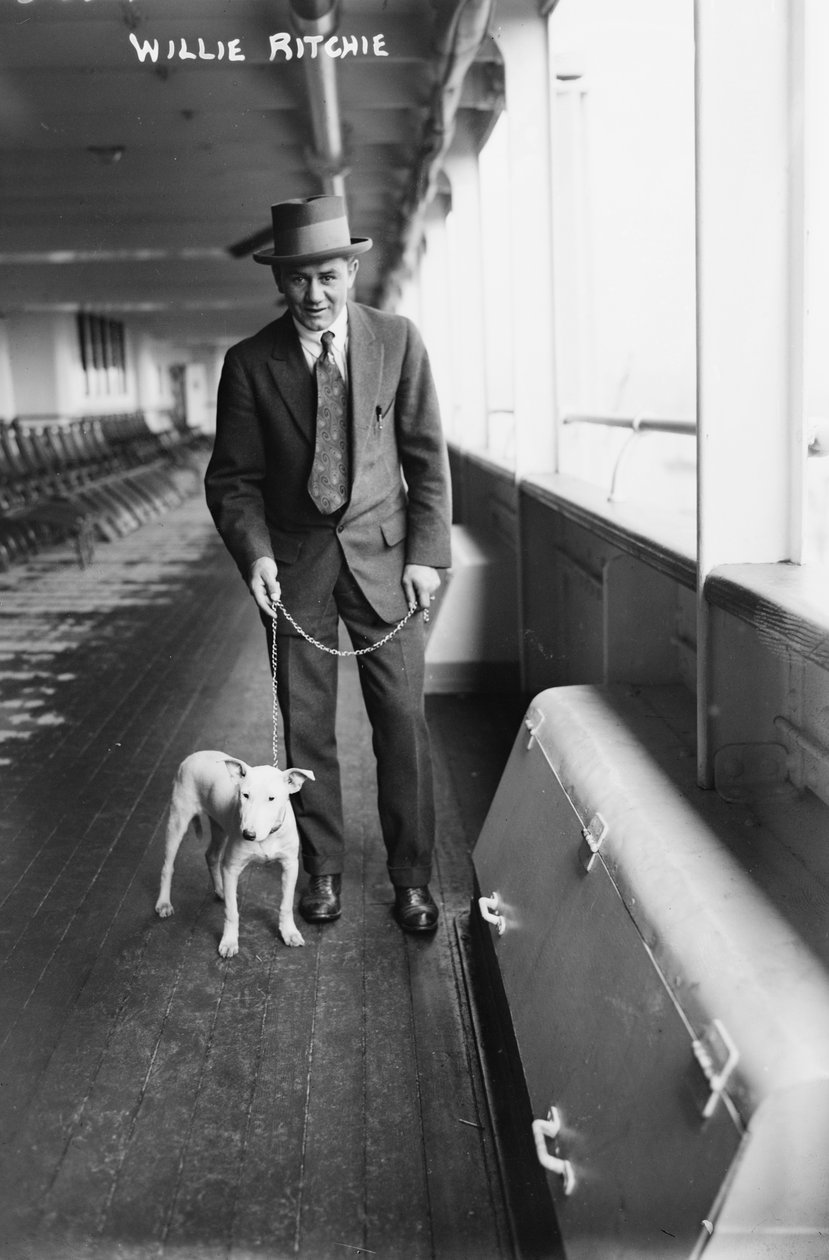 Willie Ritchie seglar till London för att möta Freddie Welsh av George Grantham   Bain News Service Bain