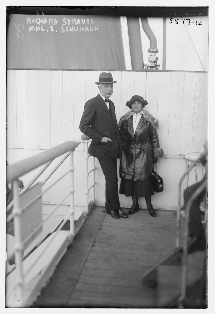 Elisabeth Schumann med Richard Strauss (s/v foto) av George Grantham - Bain News Service Bain
