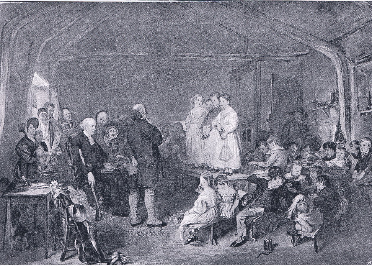 Katekes i ett skolrum, från The Magazine of Art 1893, Cassell and Company, 1893 av George Harvey