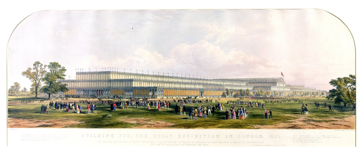 Byggnad för den stora utställningen i London, 1851 av George Hawkins