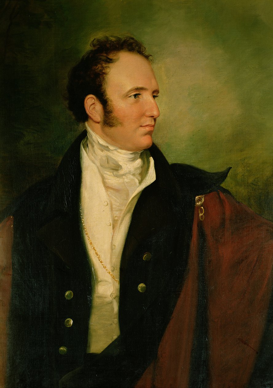 George, 2nd Earl of Bradford (1780-1865) (olja) av George Hayter
