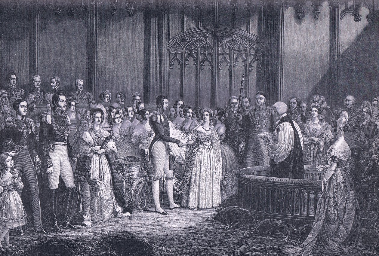 Drottning Victorias äktenskap 1840 e.Kr av George Hayter