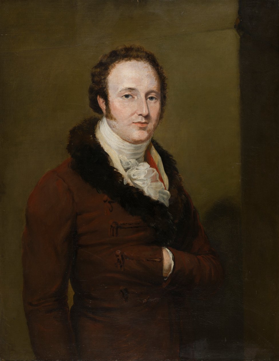 Porträtt av George Augustus Frederick Henry, Viscount Newport, och senare 2nd Earl of Bradford, c.1815-25 (olja på duk) av George Hayter