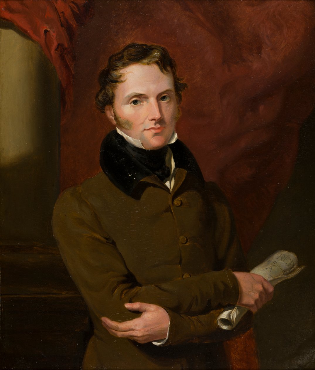 Porträtt av Lord John Russell (1792-1878), därefter 1:e Earl Russell, ca 1812-71 (olja ombord) av George Hayter