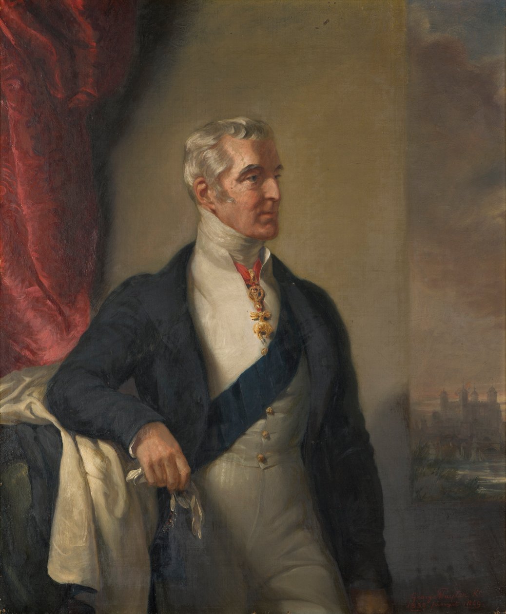 Porträtt av den 1:e hertigen av Wellington, ca 1839 (olja på duk) av George Hayter