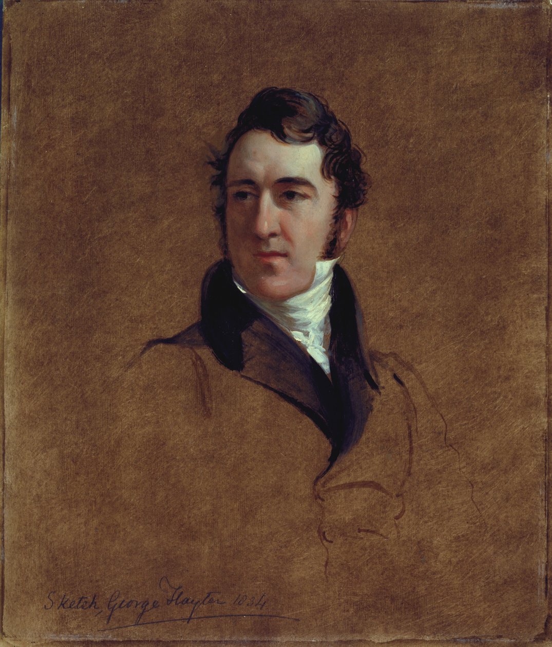 Porträttskiss av John Poulter, 1834 (olja på papp) av George Hayter