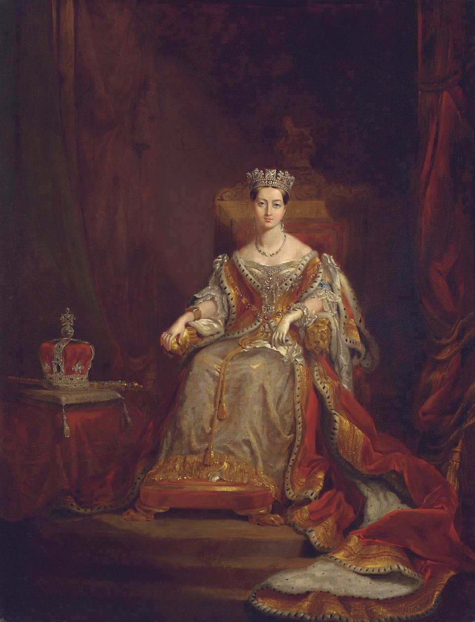 Drottning Victoria, 1838 av George Hayter