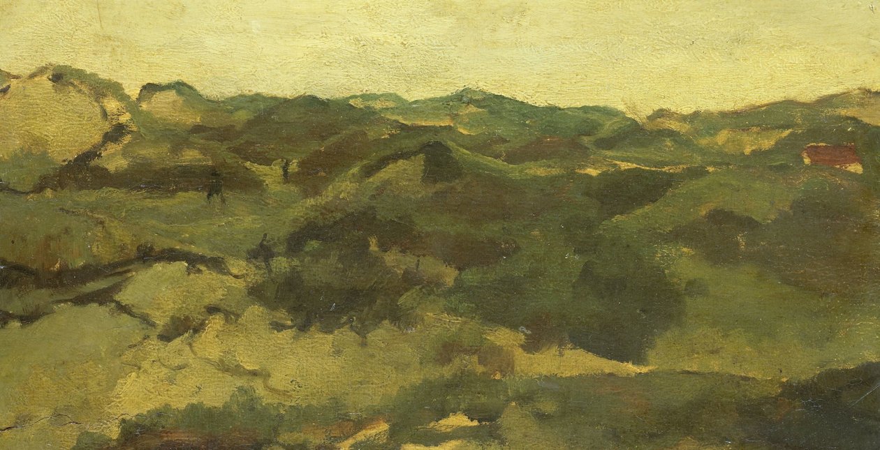 Ett hedlandskap, förmodligen i Drenthe av George Hendrik Breitner