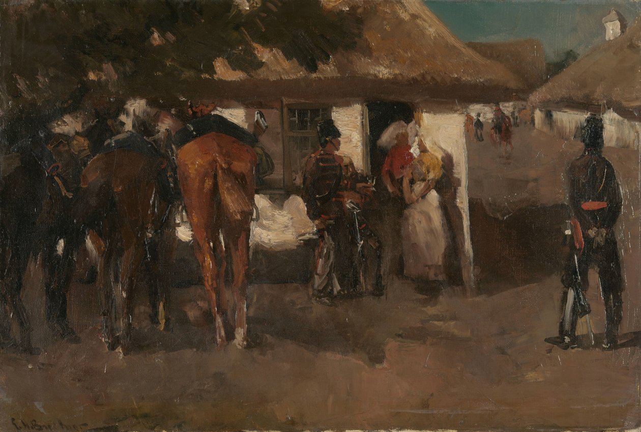 Debiterar trupperna av George Hendrik Breitner