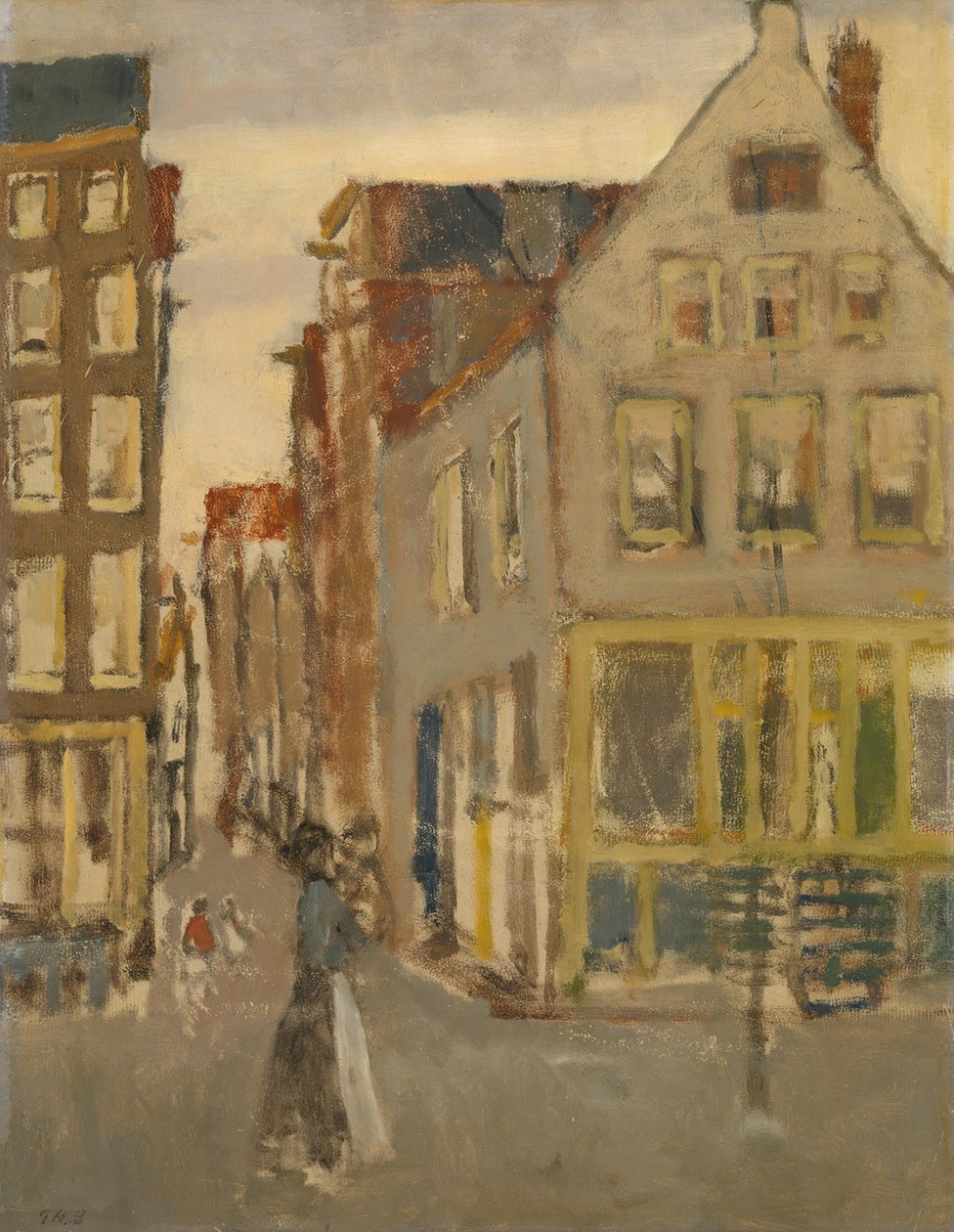 Lauriergracht vid Tweede Laurierdwarsstraat av George Hendrik Breitner