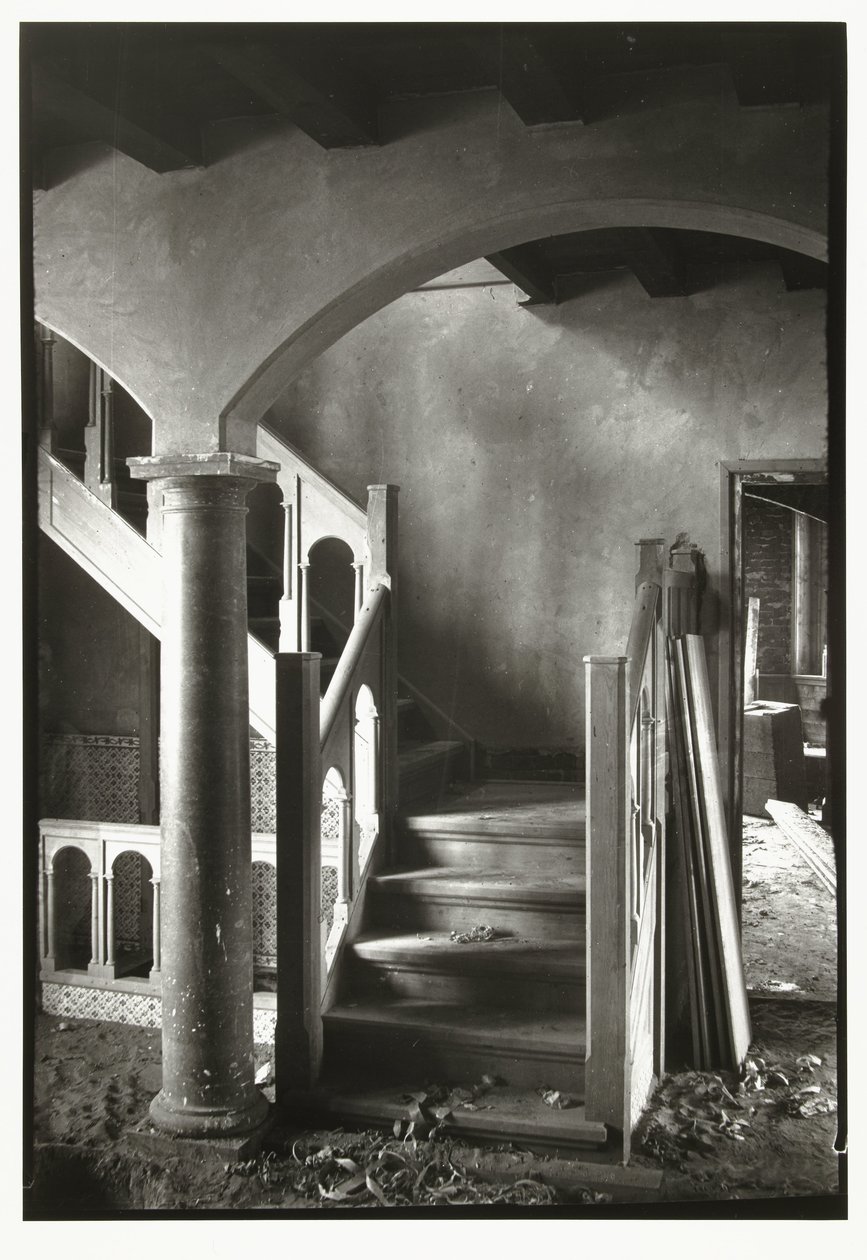 Hallen i Inter Quercus-huset i Aerdenhout, under uppbyggnad av George Hendrik Breitner